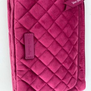 Vera Bradley velour cosmetic organizer